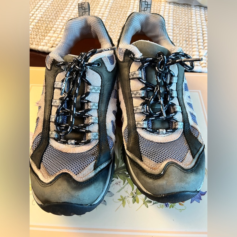 Merrell Women's Gray and Blue Trail Sneakers - Picture 17 of 17